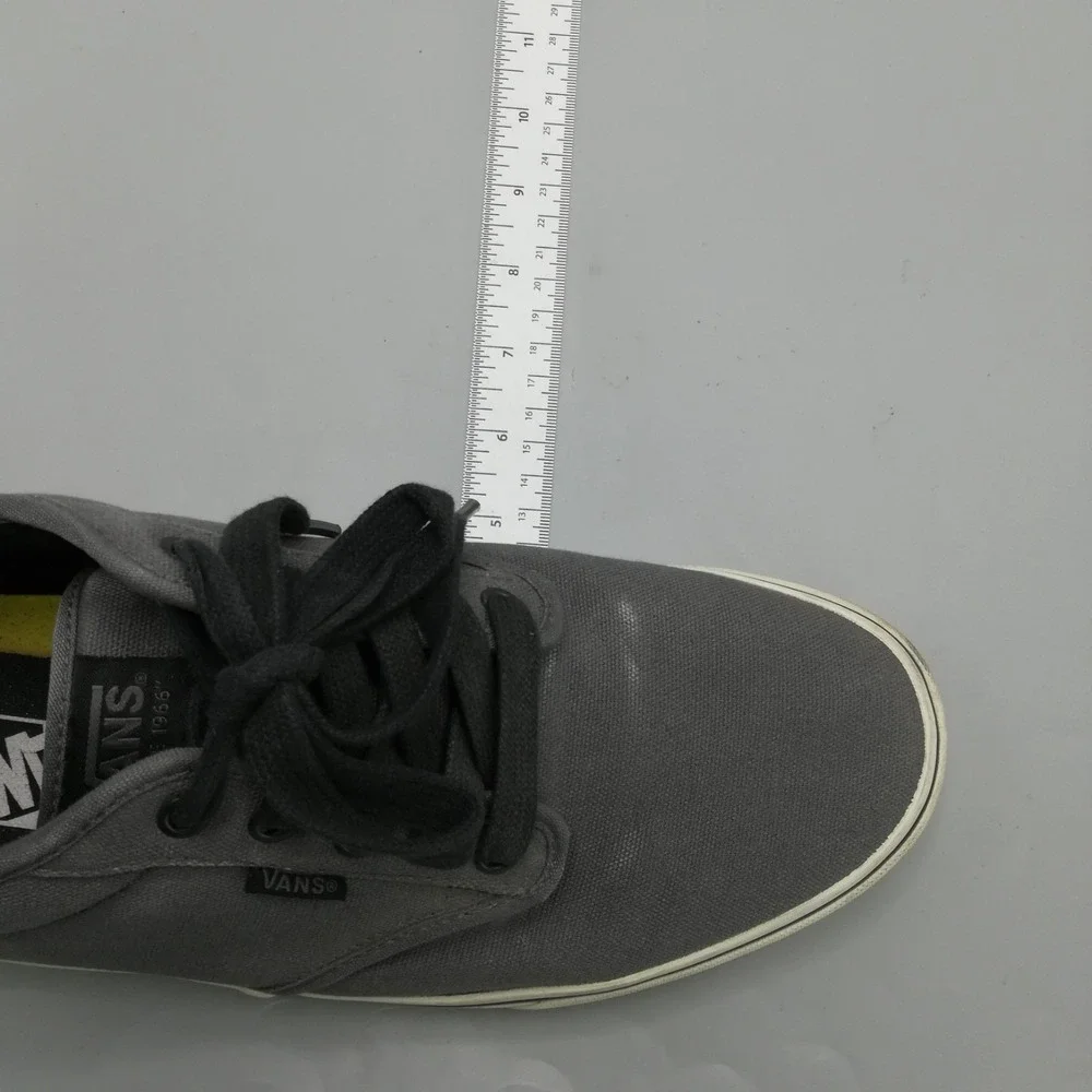 Vans Gray Low-Top Canvas Sneakers
